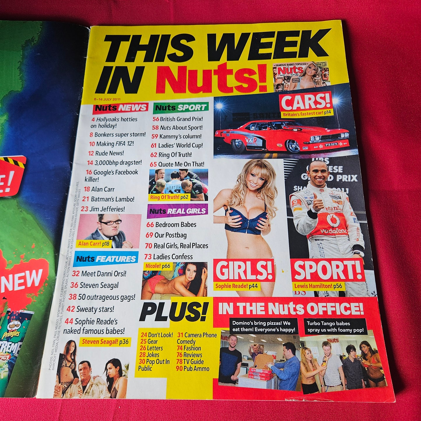 Nuts Magazine 8-14 July 2011 RARE POSTER Sophie Reade Kelly Brook Sam Faiers SKU 1453