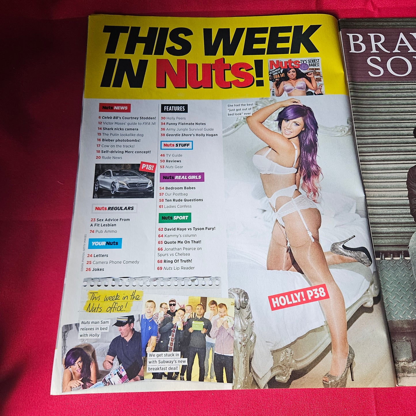 Nuts Magazine 27 September–3 October 2013 RARE POSTER Holly Hagan Holly Peers SKU 1453