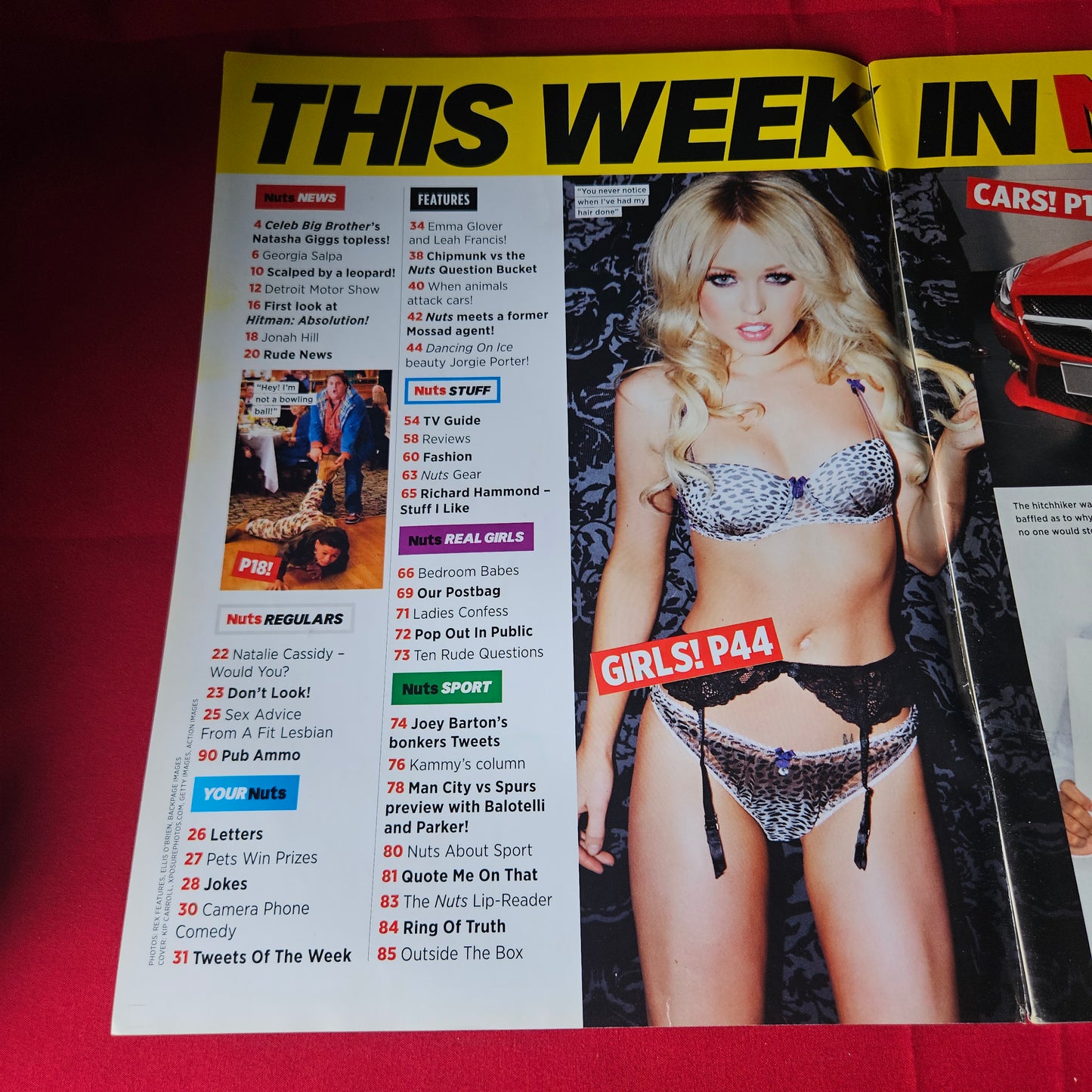 Nuts Magazine 20-26 January 2012 RARE POSTER Jorgie Porter Georgia Salpa SKU 1453