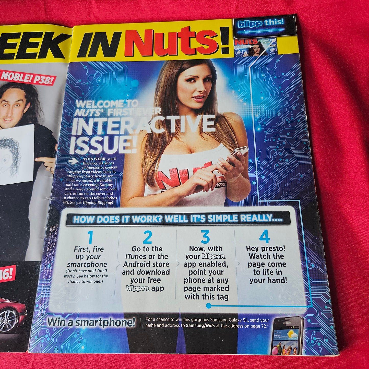 Nuts Magazine 6-12 January 2012 RARE POSTER Holly Peers Rhian Sugden SKU 1453