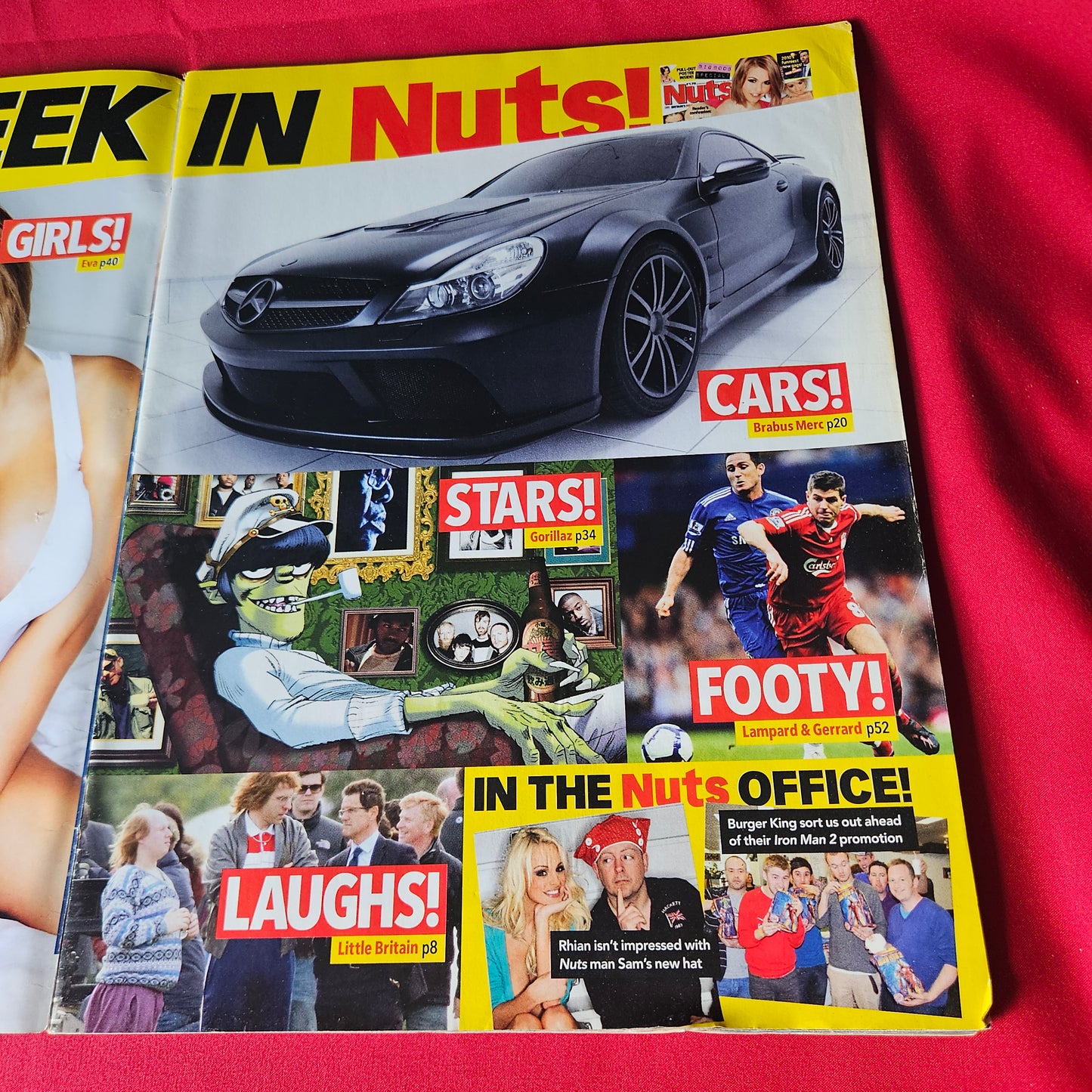 Nuts Magazine 30 April–6 May 2010 RARE Eva Rhian Sugden Pull-Out Poster SKU 1453