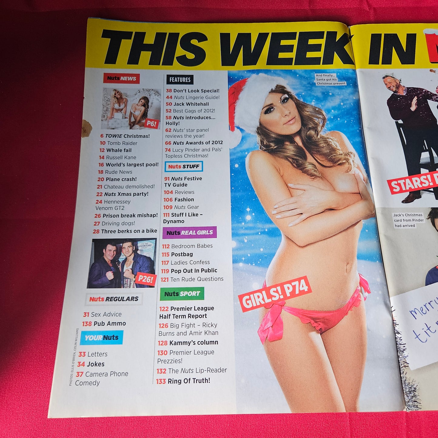 Nuts Magazine 14-27 December 2012 RARE Lucy Pinder Holly Peers SKU 1453