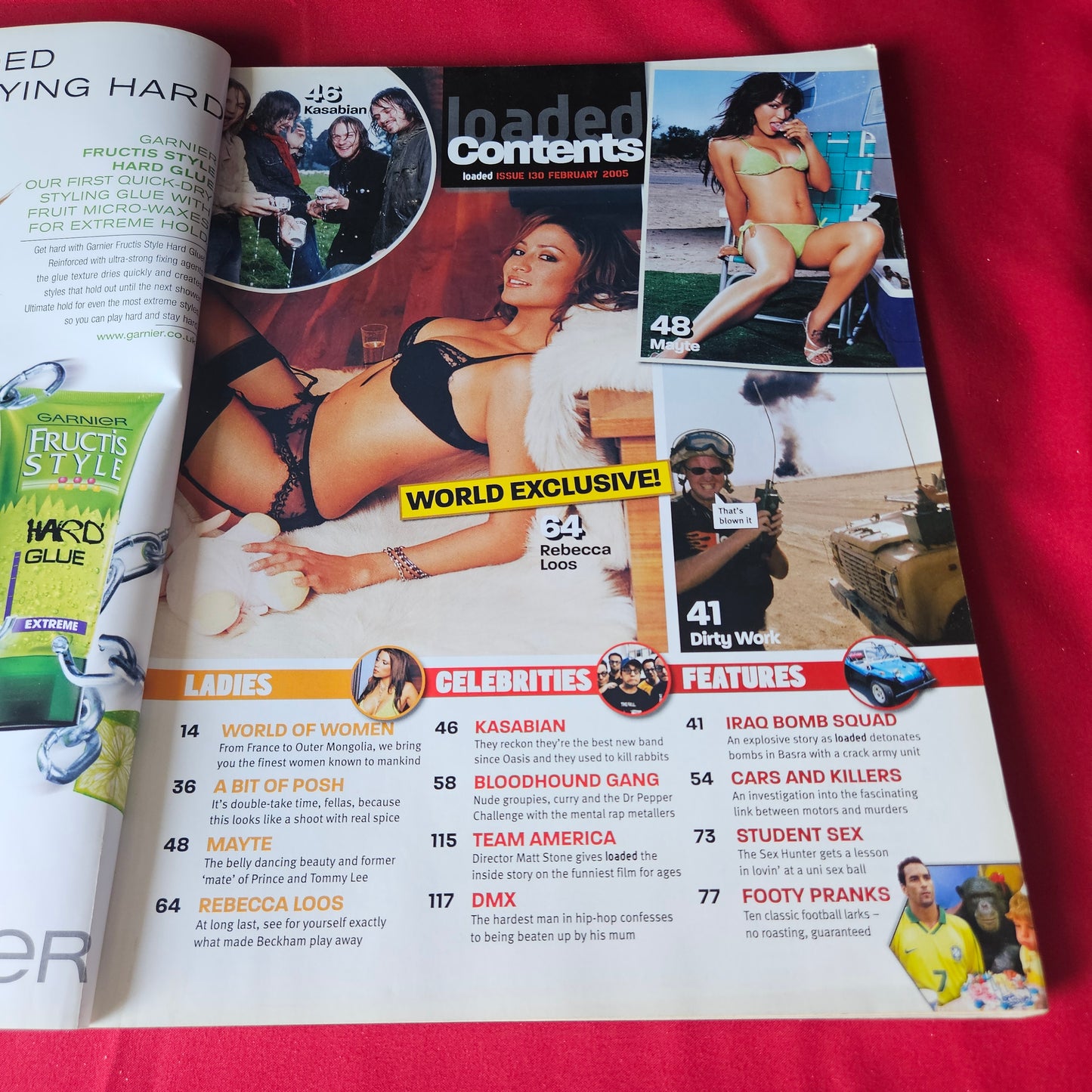 Loaded Magazine February 2005 RARE Rebecca Loos David Beckham Kasabian DMX SKU 1454