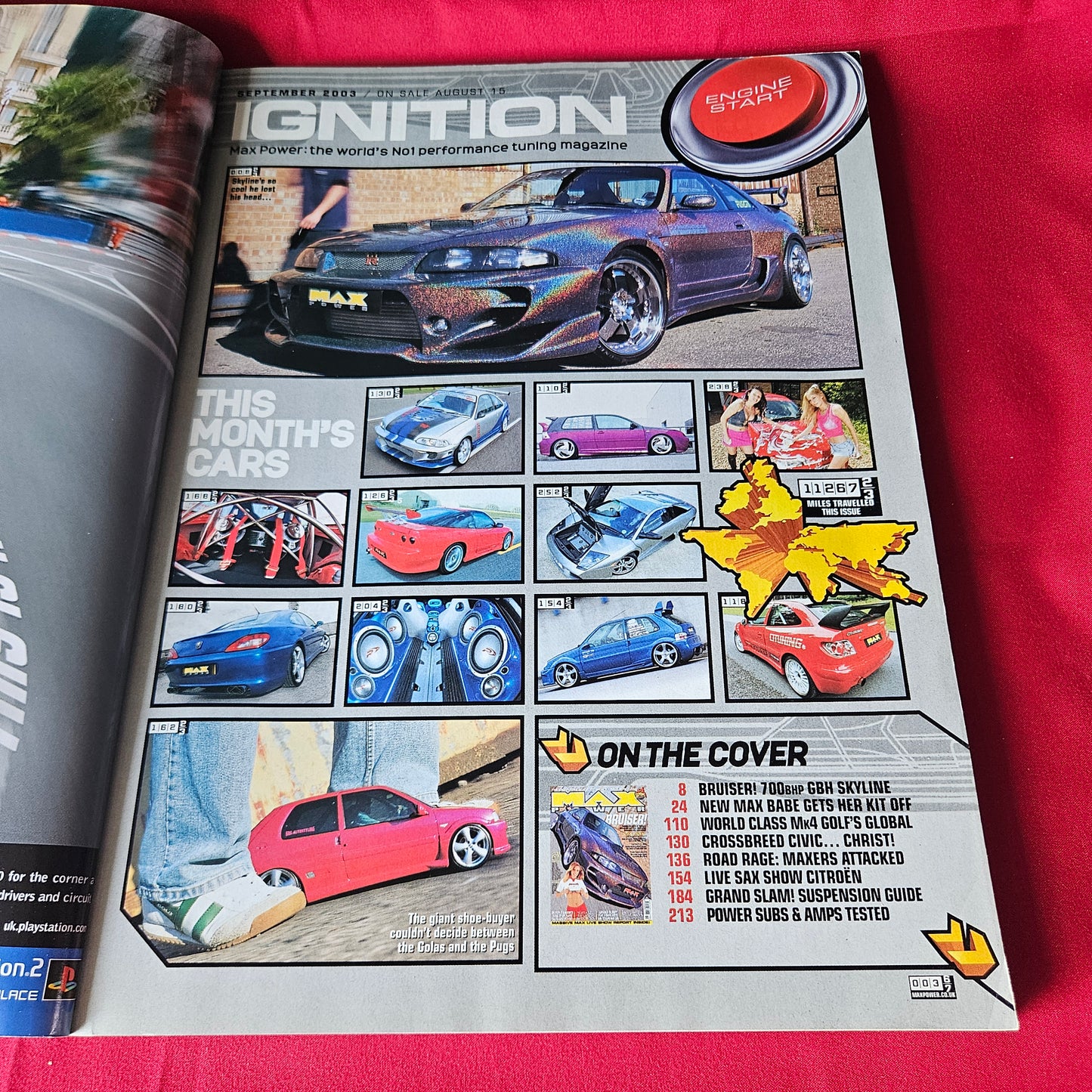 Max Power Magazine September 2003 RARE Nissan Skyline GTR Honda Civic Nikkala SKU 1455