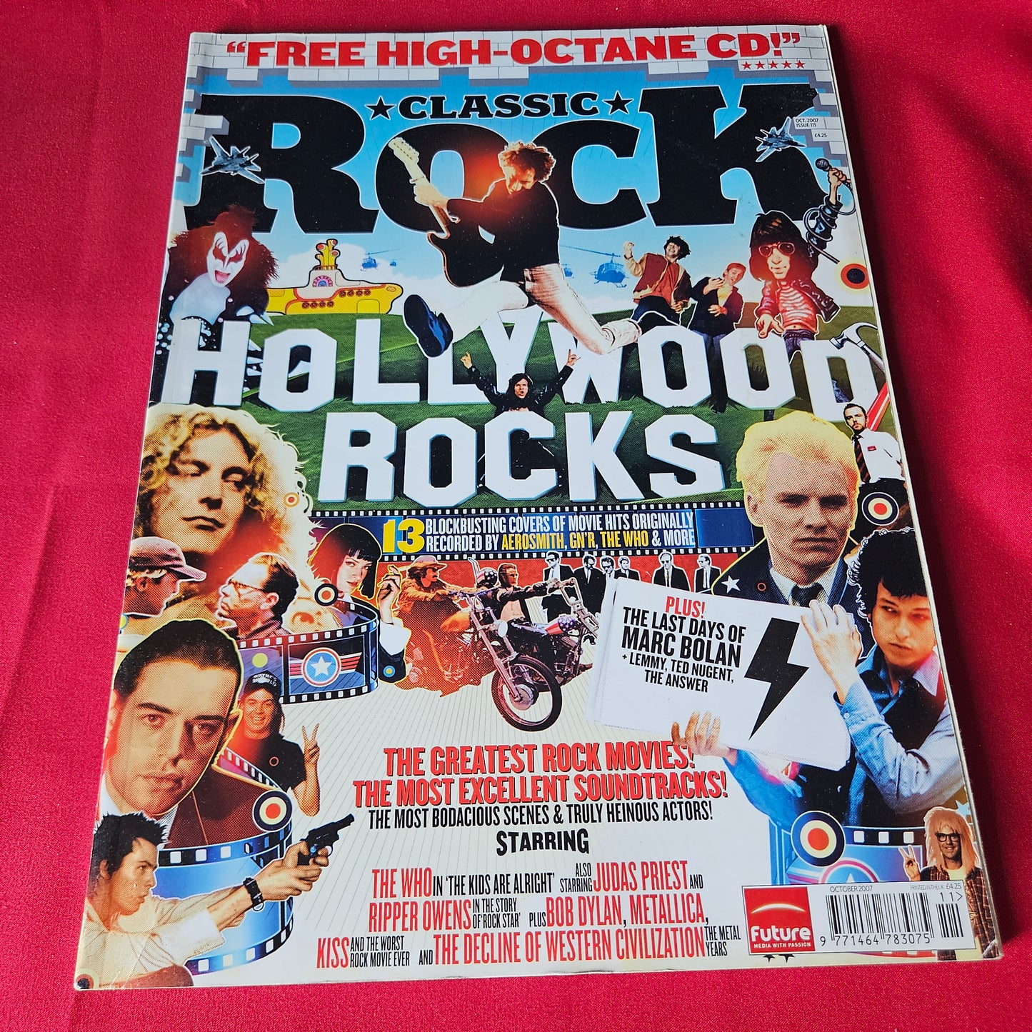 Classic Rock Magazine October 2007 Issue 111 The Who Kiss Bob Dylan Marc Bolan SKU 1456