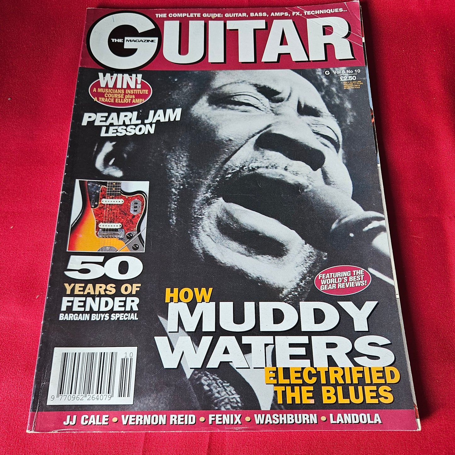 The Guitar Magazine September 1996 Muddy Waters Pearl Jam JJ Cale Vernon Reid 1457