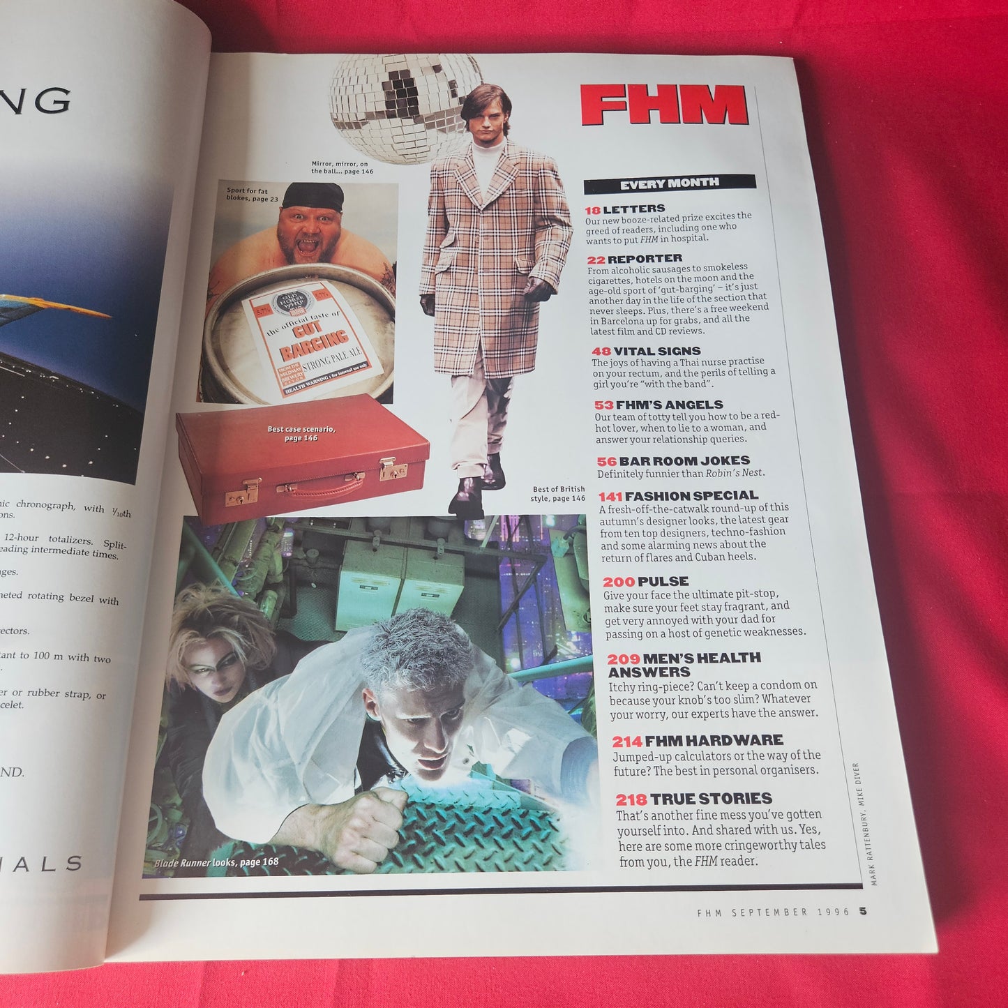 FHM Magazine September 1996 Jennifer Aniston Tyra Banks Matt LeBlanc SKU 1458