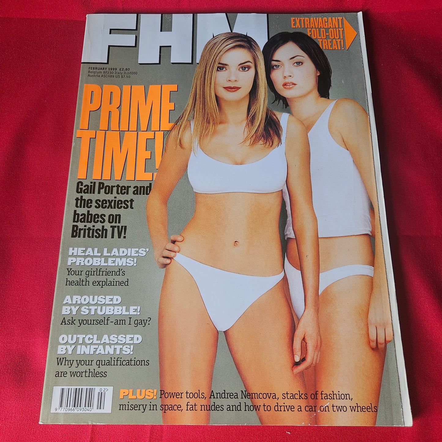 FHM Magazine February 1999 Issue 109 Gail Porter Andrea Nemcova SKU 1458