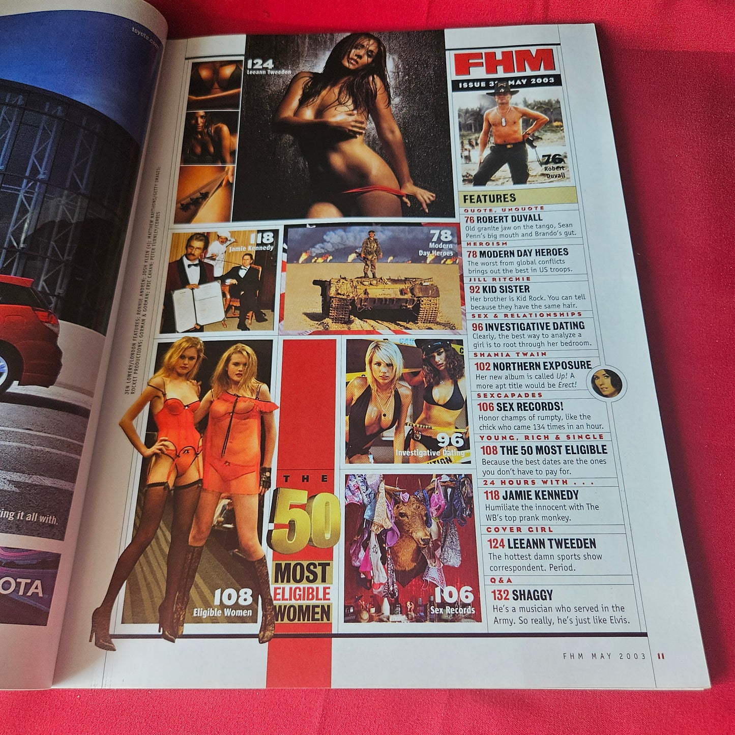 FHM Magazine May 2003 Rare Leann Tweeden Shania Twain Jamie Kennedy US Edition