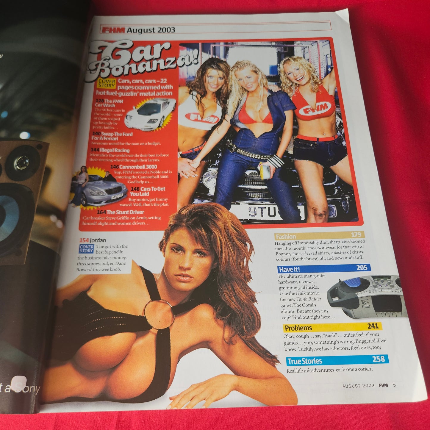 FHM Magazine August 2003 Rare Jordan Katie Price Rachel Stevens Myleene Klass