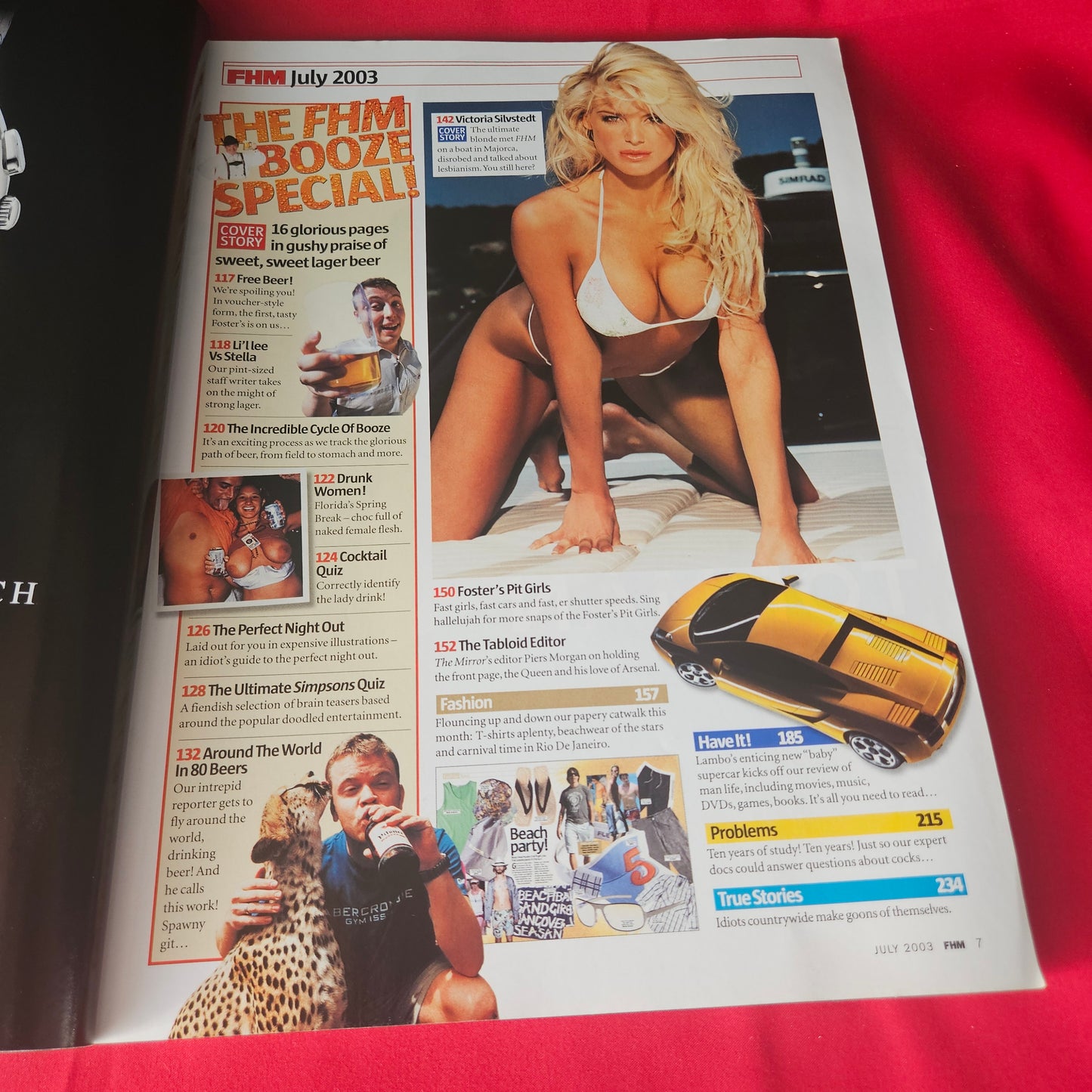 FHM Magazine July 2003 Rare Victoria Silvstedt Jolene Blalock 50 Cent