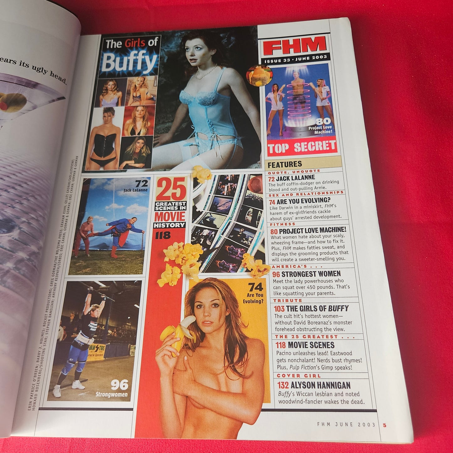 FHM Magazine June 2003 Rare Alyson Hannigan Sarah Michelle Gellar Eliza Dushku