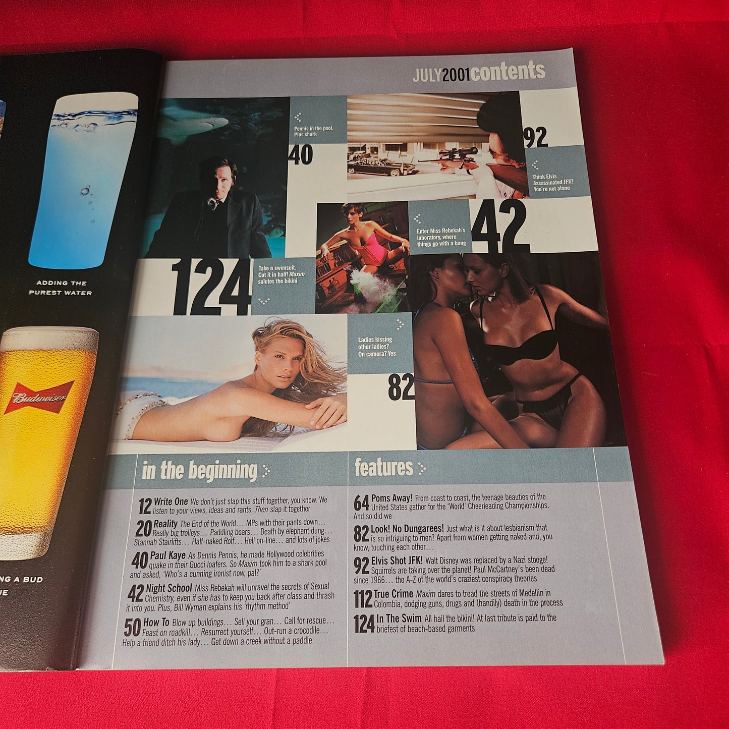 Maxim Magazine July 2001 Rare Mandy Hollaway Cover Bill Wyman (1461