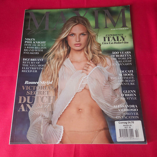 Maxim Magazine October 2016 Rare Romee Strijd Alessandra Ambrosio Phil Knight (1461)