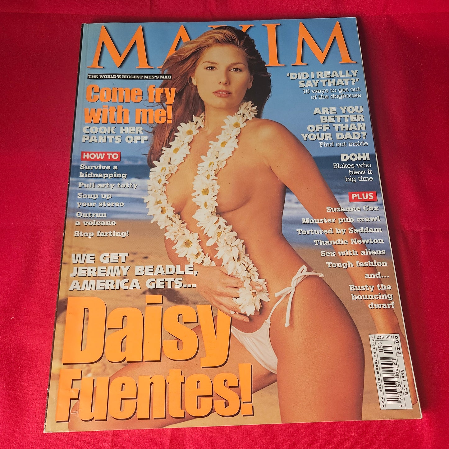 Maxim Magazine May 1999 Rare Daisy Fuentes Suzanne Cox Thandie Newton (1461)
