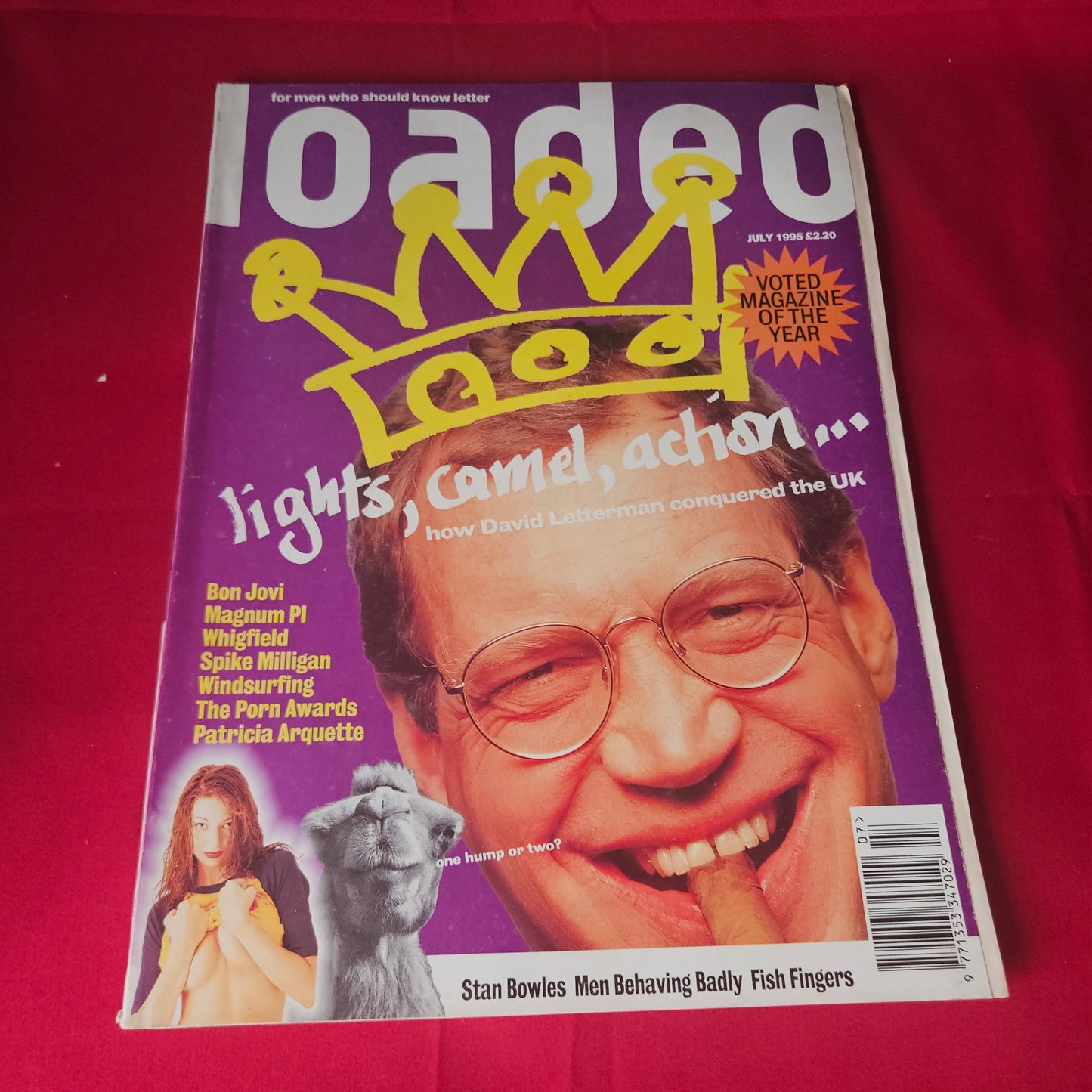 Loaded Magazine July 1995 David Letterman Jon Bon Jovi Patricia Arquette SKU 1462