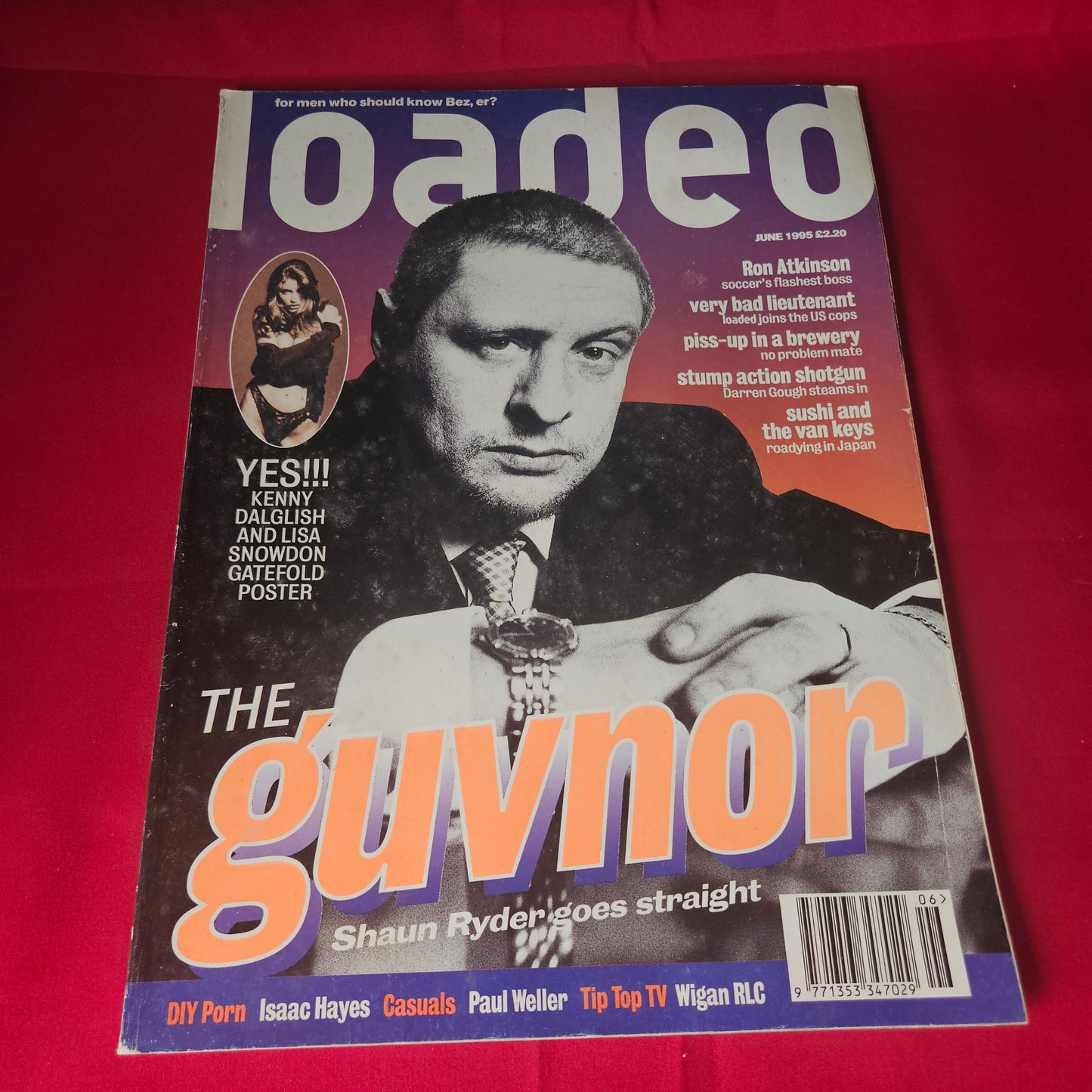 Loaded Magazine June 1995 Shaun Ryder Lisa Snowdon Ron Atkinson SKU 1462