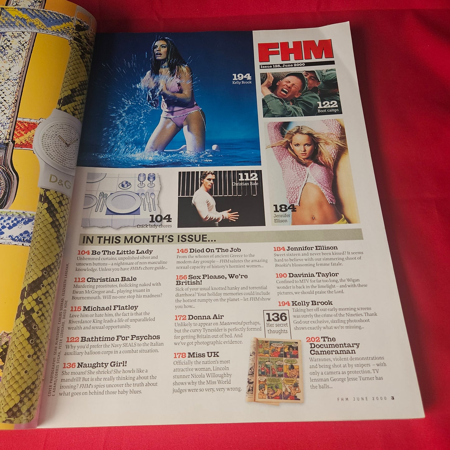 FHM Magazine June 2000 Kelly Brook Christian Bale George Best SKU 1463