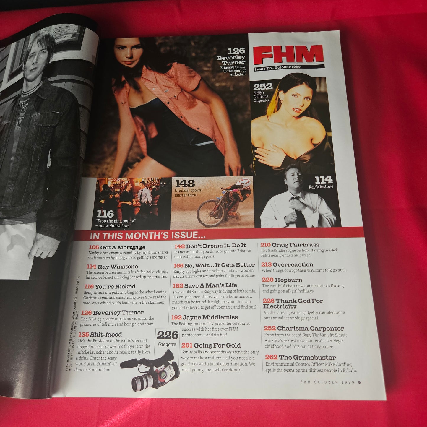 FHM Magazine October 1999 Charisma Carpenter Beverley Turner Ray Winstone 1463