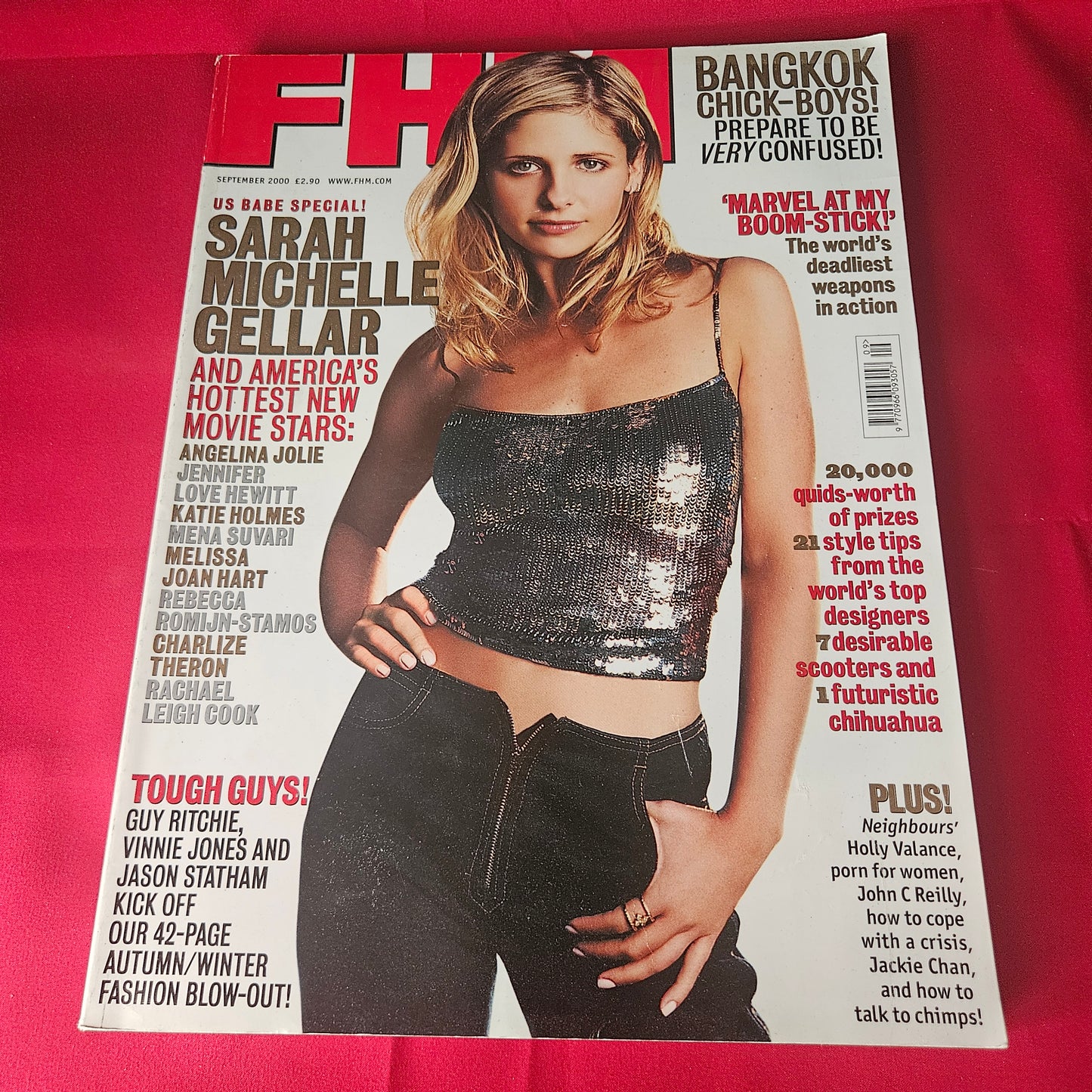 FHM Magazine September 2000 Sarah Michelle Gellar Katie Holmes Jackie Chan 1463