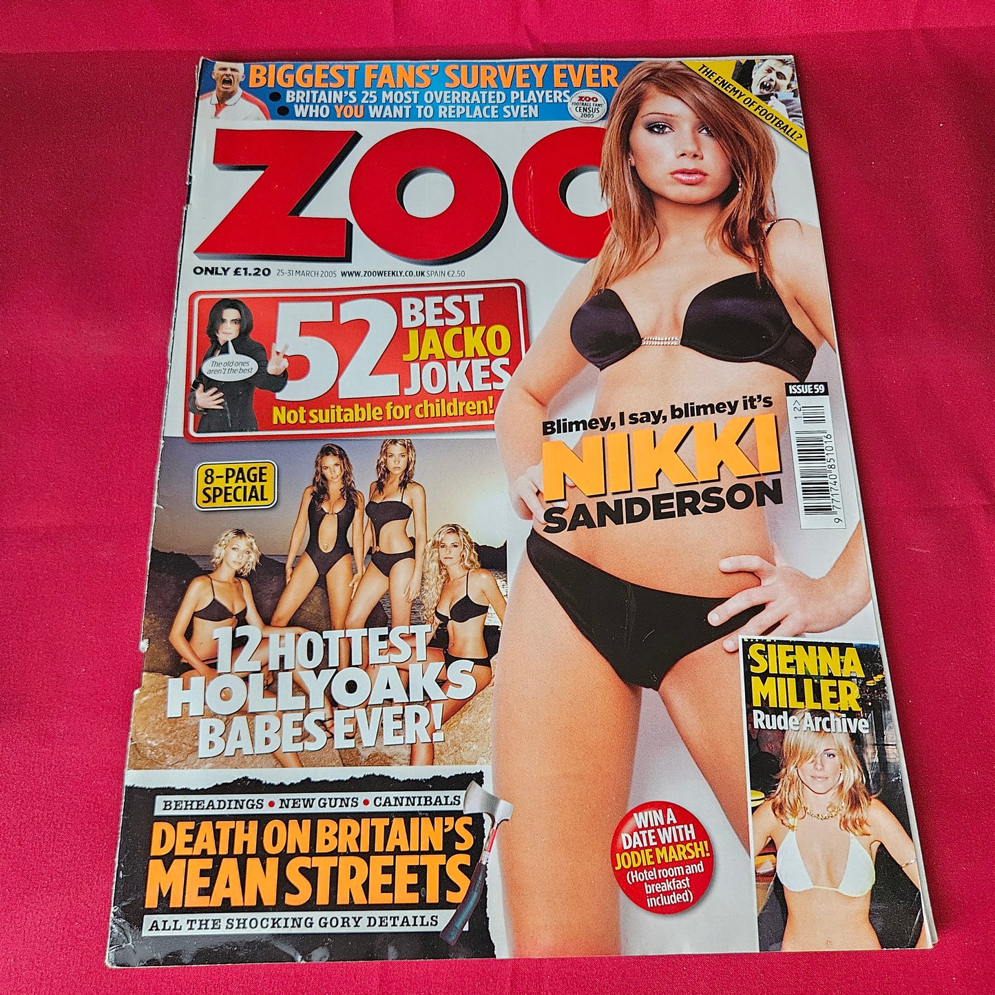 Zoo Magazine 25-31 March 2005 Nikki Sanderson Hollyoaks Sienna Miller SKU 1464