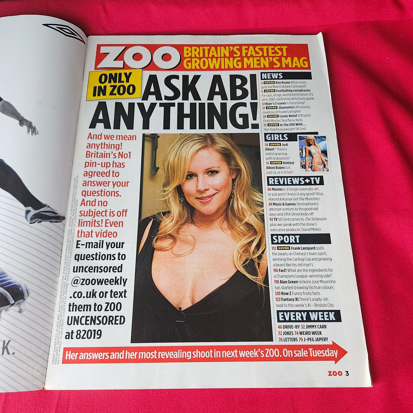 Zoo Magazine 11-17 March 2005 Jodi Albert Abi Titmuss Models Issue 57 SKU 1464
