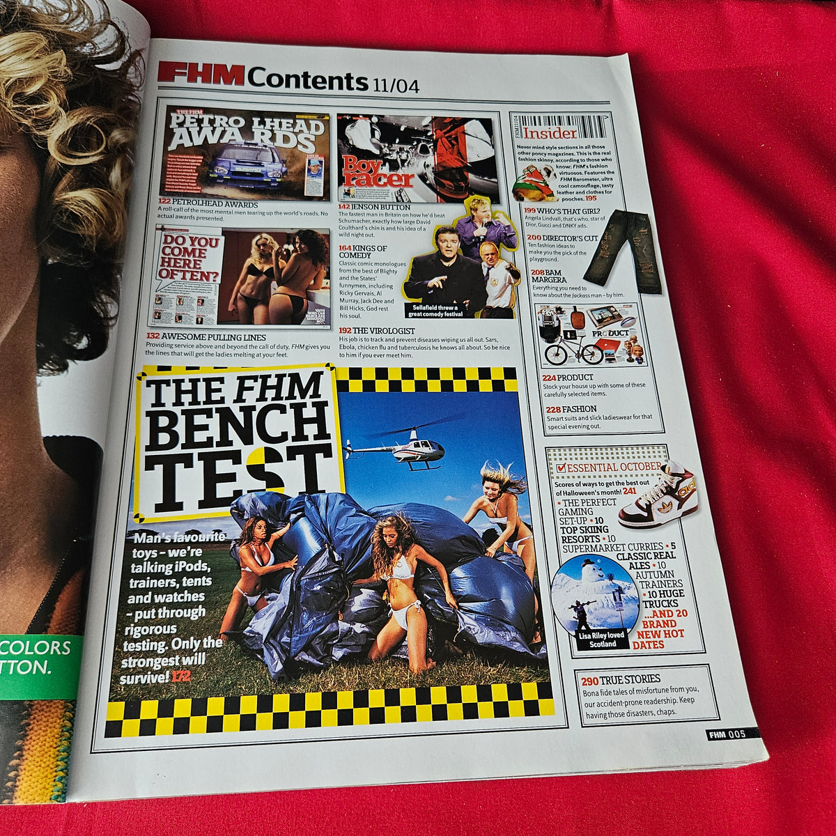 FHM Magazine November 2004 Christina Milian Jenny Frost Lucie Silvas  SKU 1465