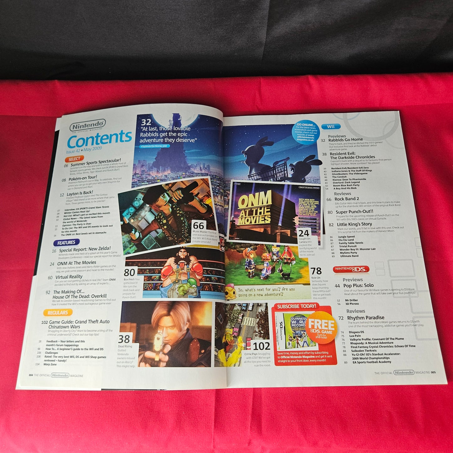 Official Nintendo Magazine May 2009 Rabbids Go Home Mario Sonic Layton SKU 1467