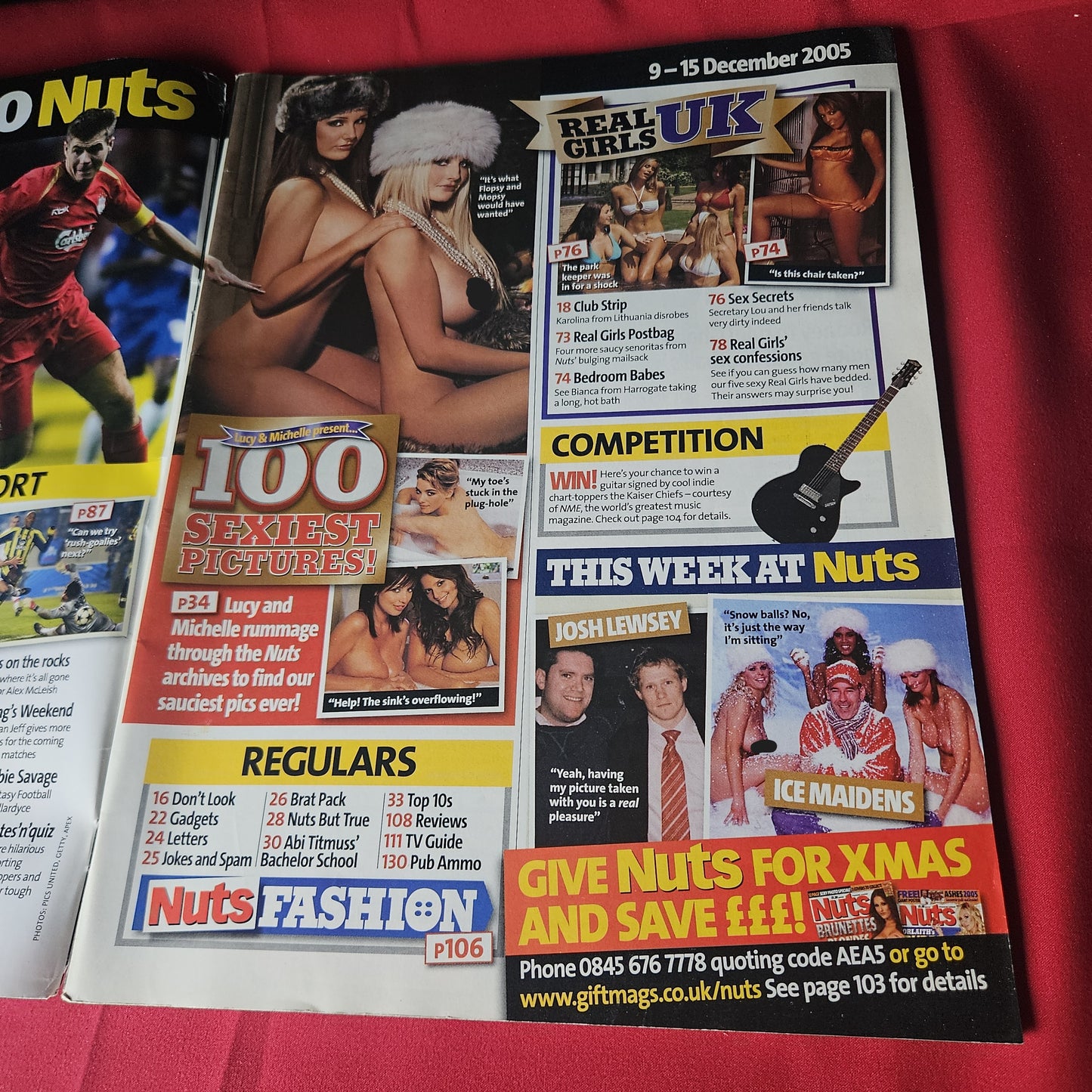 Nuts Magazine 9-15 December 2005 Lucy Pinder Michelle Marsh Keeley Hazell SKU 1468