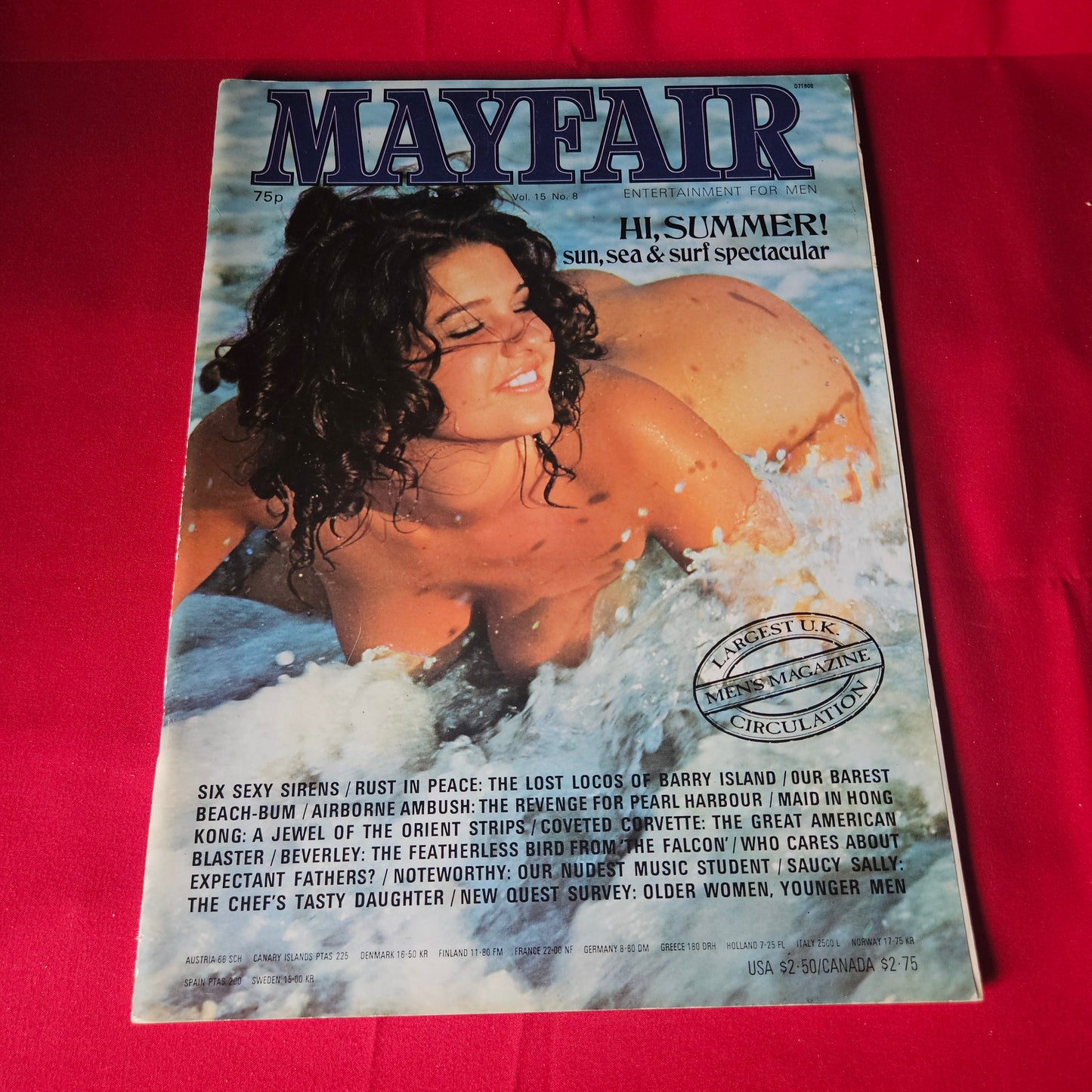 Mayfair Magazine Vol 15 No 8 Tina Sally Kim Jade Beverley Eileen SKU 1469