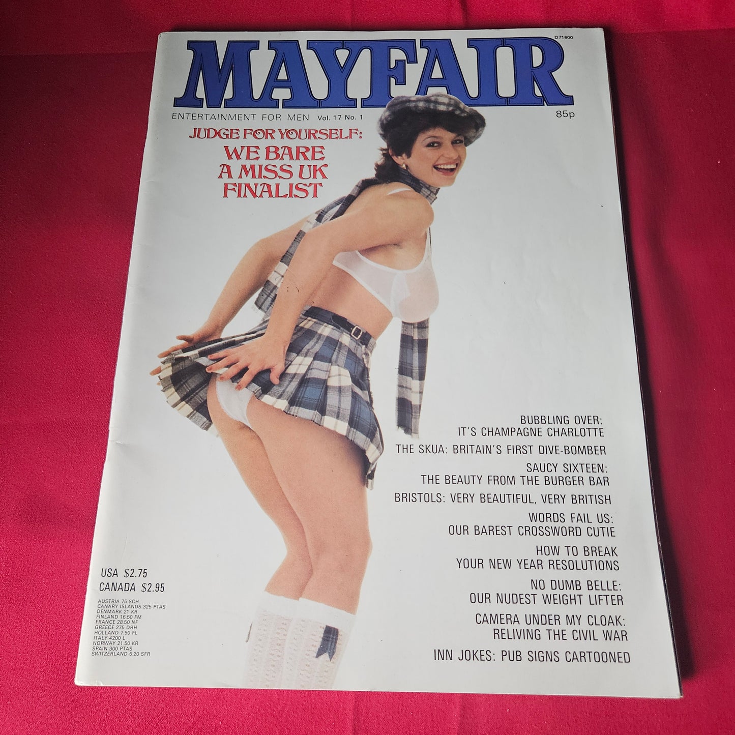 Mayfair Magazine January 1982 Vol 17 No 1 Debbi Charlotte Frankie SKU 1469