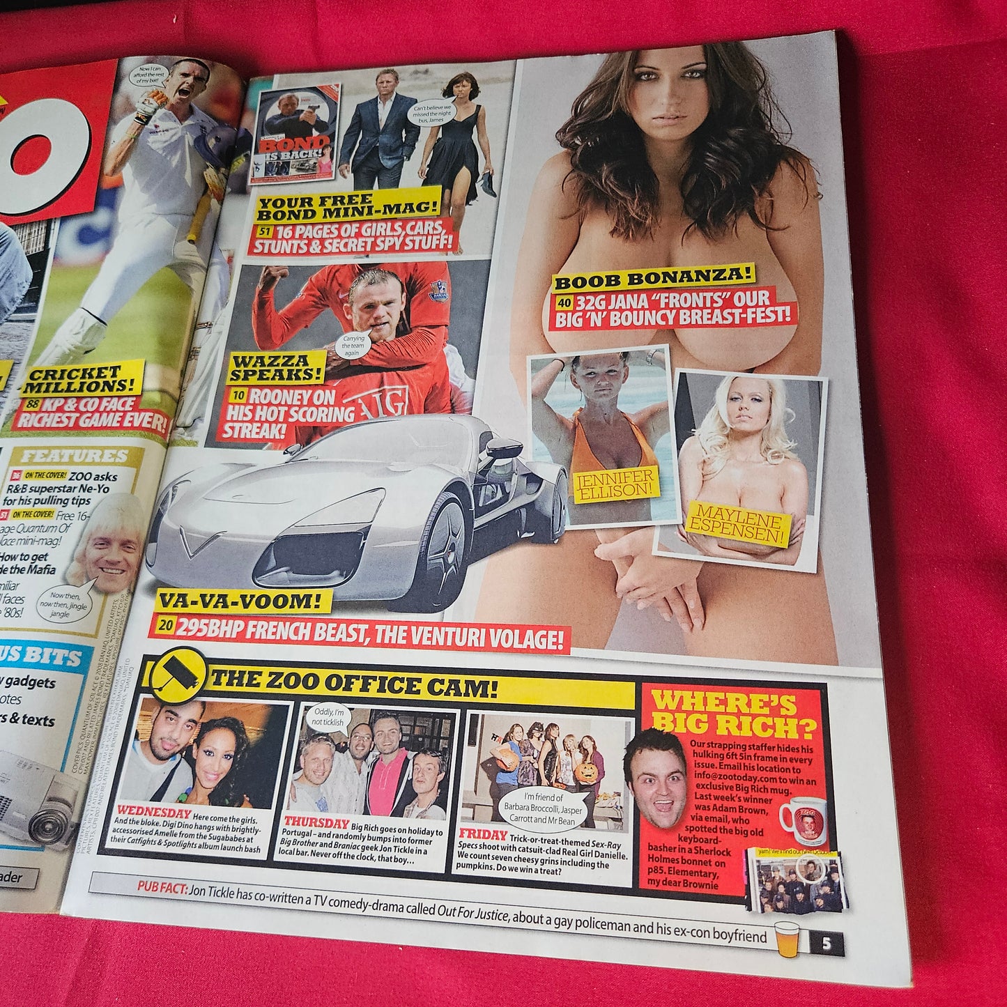 ZOO Magazine 31 October-6 November 2008 Jana Defi Rebecca Loos Jennifer Ellison SKU 1471