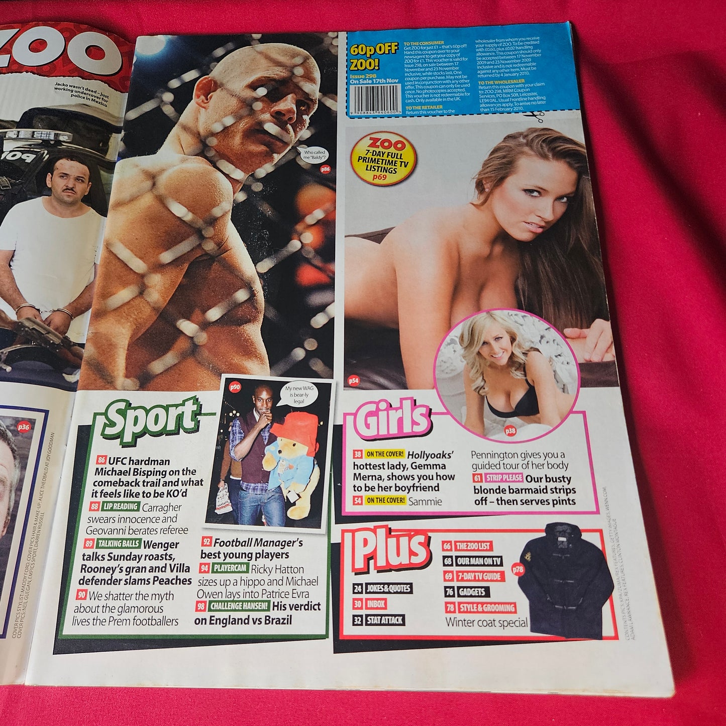 ZOO Magazine 13-19 November 2009 Gemma Merna Sammie Pennington SKU 1471