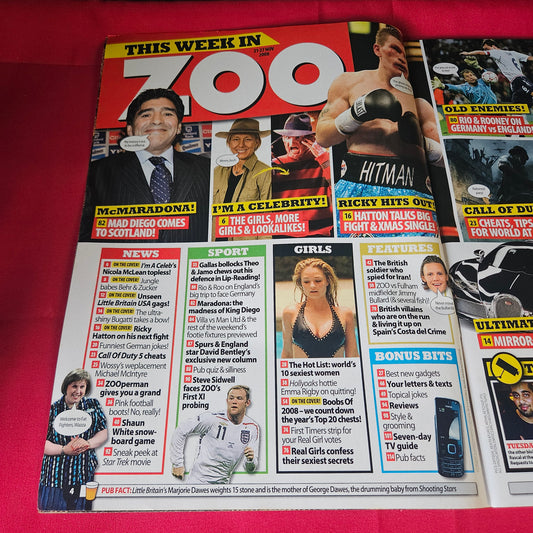 ZOO Magazine 21-27 November 2008 Nicola McLean Sammy Braddy Alice Goodwin SKU 1471