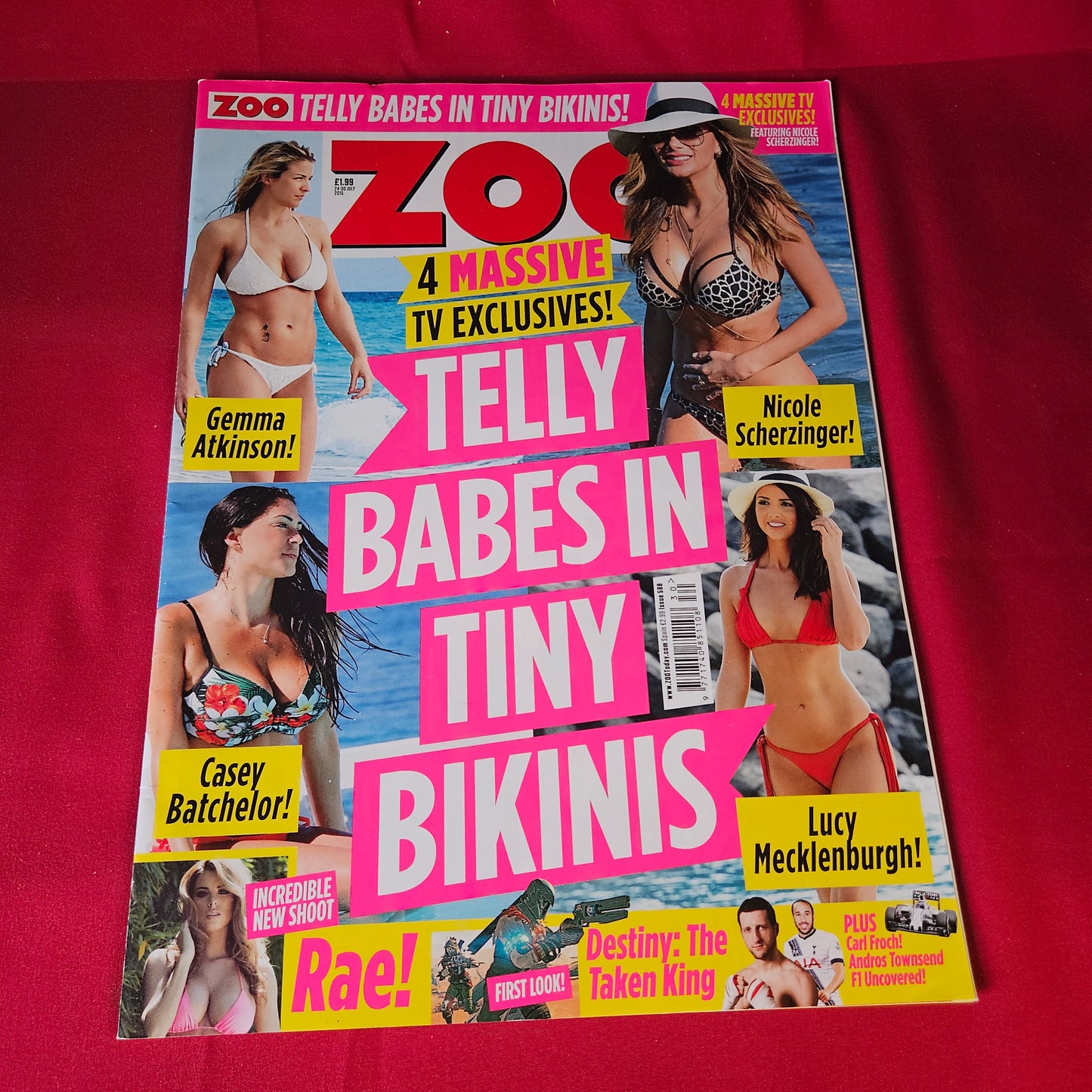 ZOO Magazine 24-30 July 2015 Gemma Atkinson Nicole Scherzinger Lucy Mecklenburgh SKU 1473