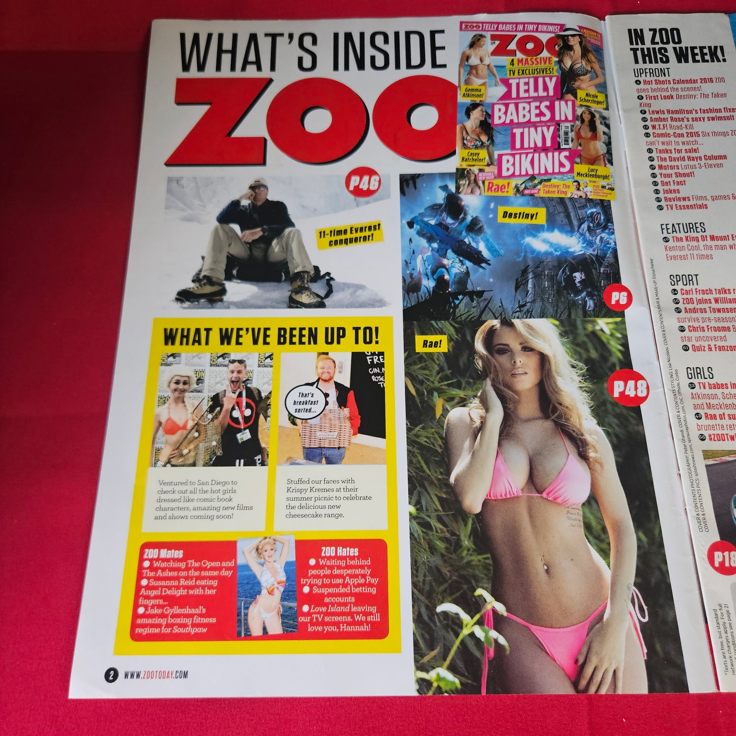 ZOO Magazine 24-30 July 2015 Gemma Atkinson Nicole Scherzinger Lucy Mecklenburgh SKU 1473