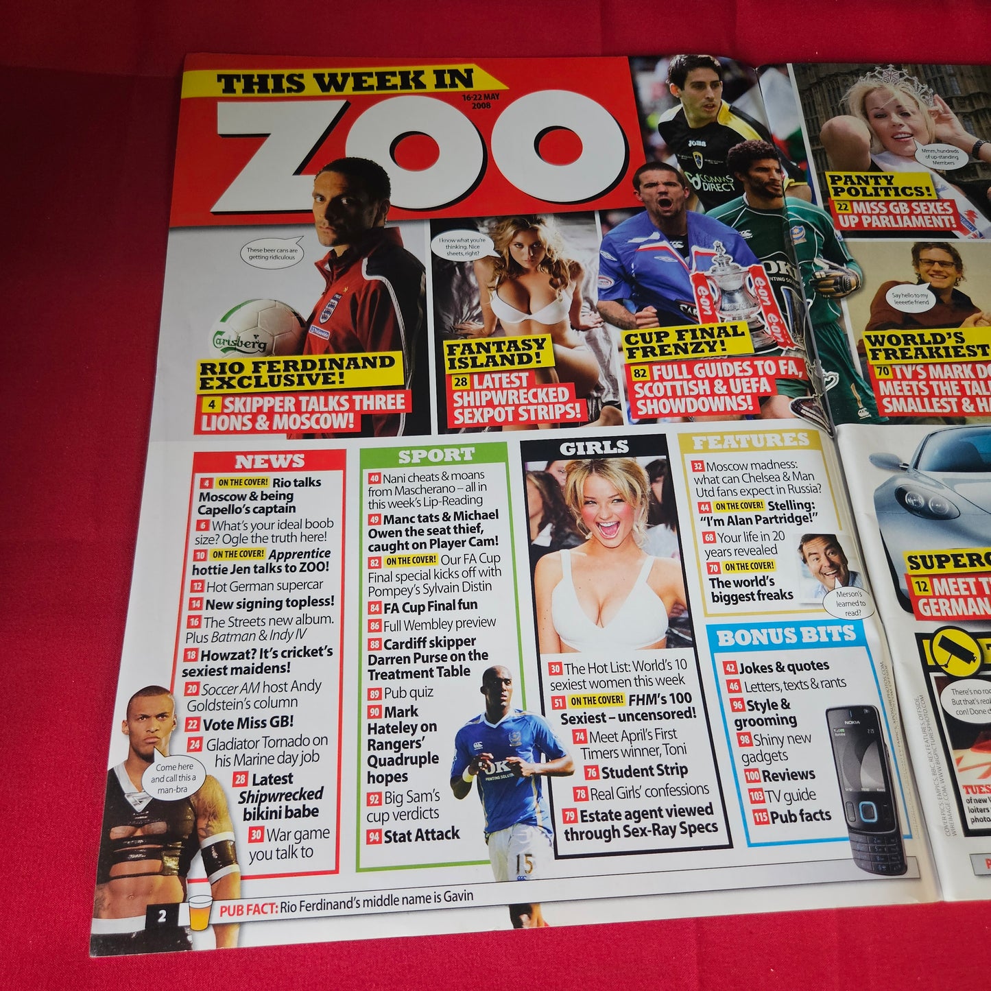 Zoo Magazine 16-22 May 2008 Megan Fox Kelly Brook Carmen Electra SKU 1473