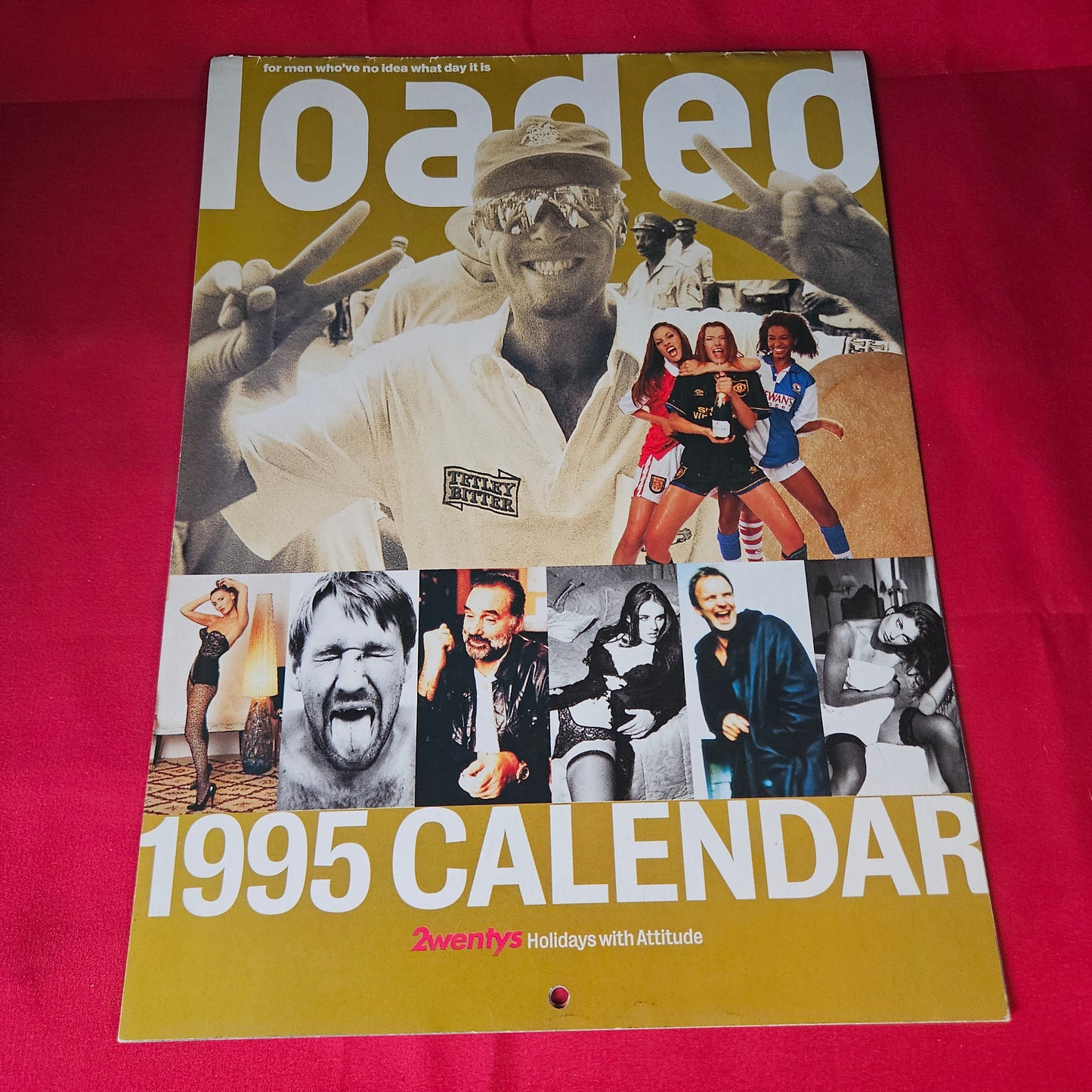 Loaded Magazine 1995 Calendar Vintage Fold-Out SKU 1473