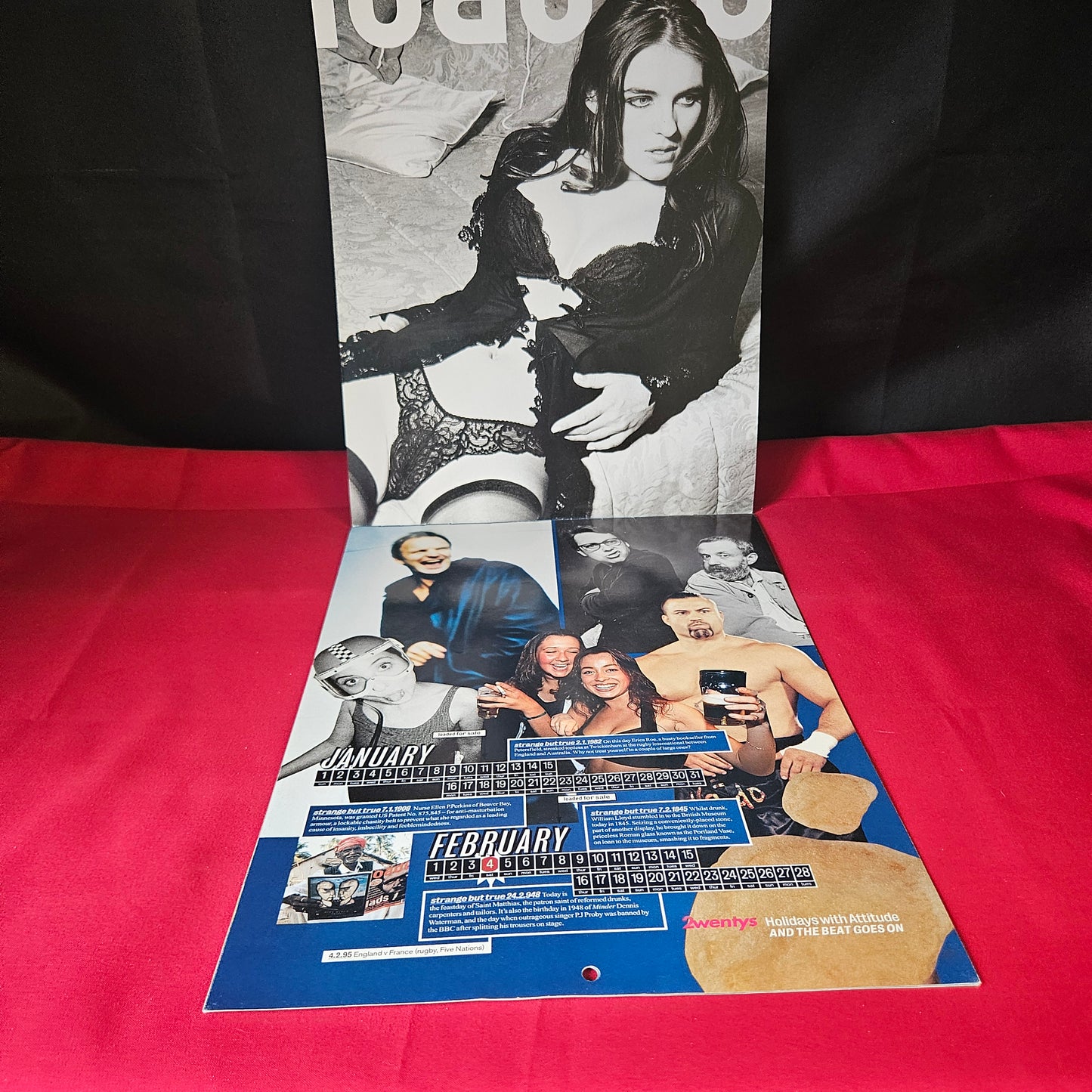 Loaded Magazine 1995 Calendar Vintage Fold-Out SKU 1473