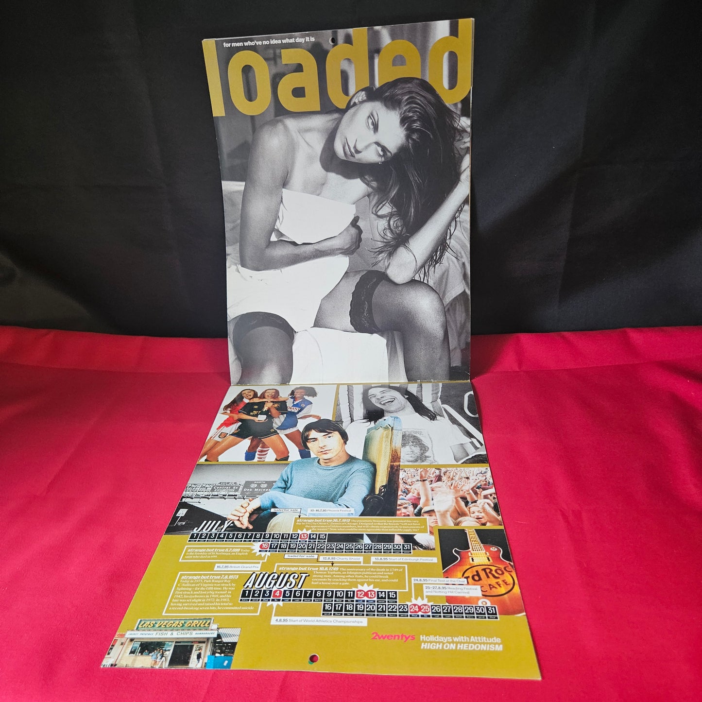 Loaded Magazine 1995 Calendar Vintage Fold-Out SKU 1473