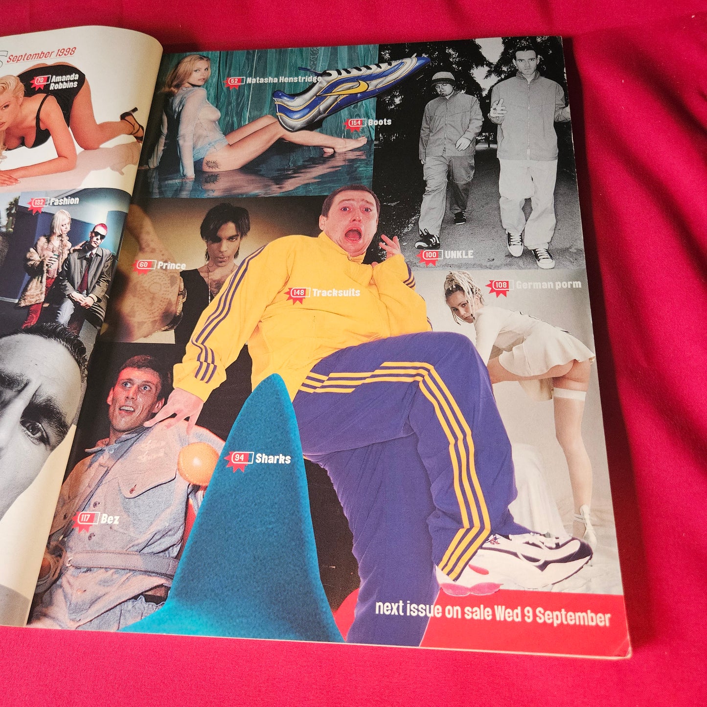 Loaded Magazine September 1998 Natasha Henstridge Amanda Robbins Vinnie Jones SKU 1473