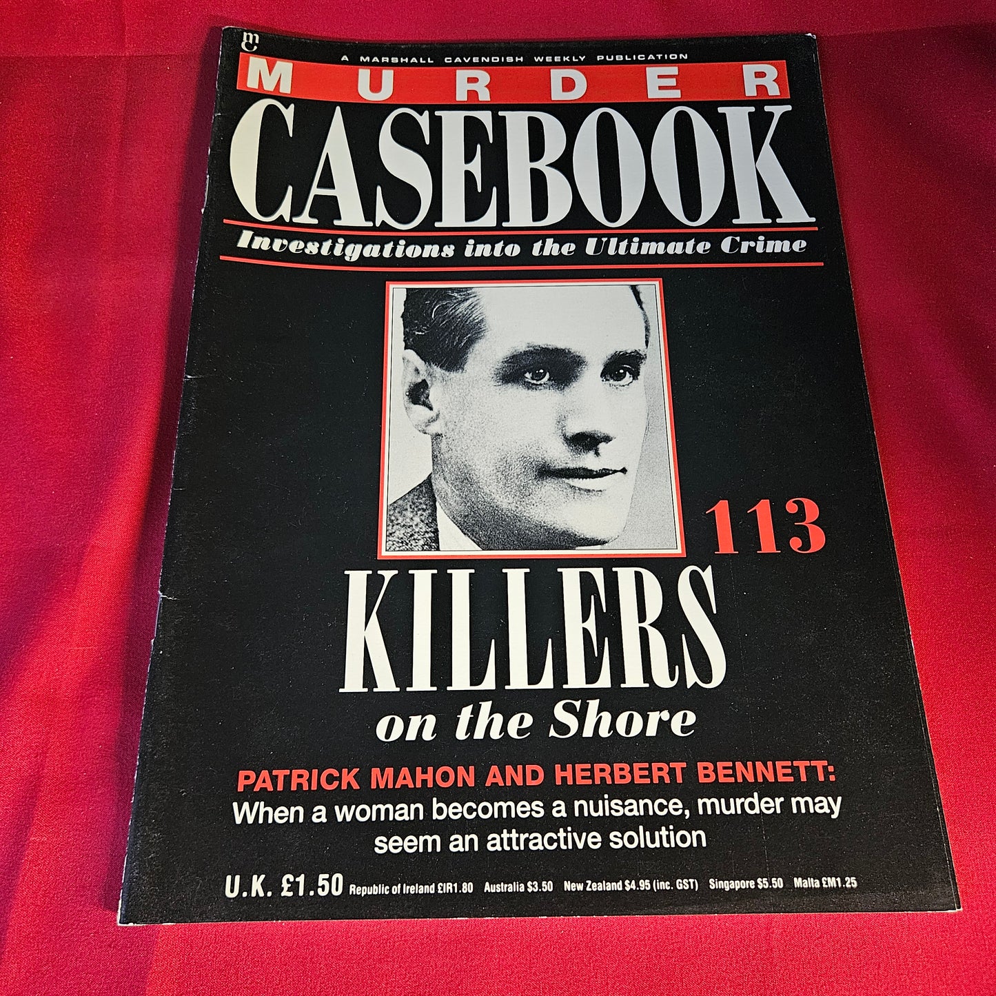 Murder Casebook Magazine Issue 113 Killers on the Shore Patrick Mahon Herbert Bennett 1991 SKU 1478