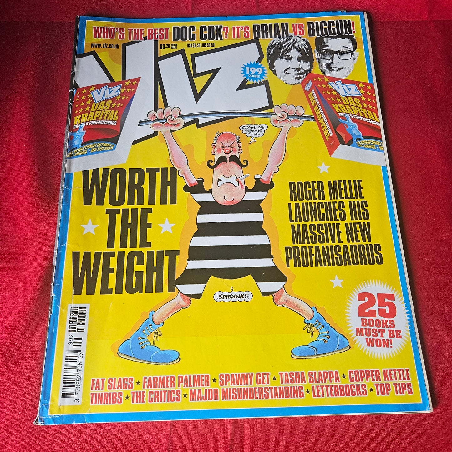 Viz Magazine October 2010 Issue 199 Brian Cox Roger Mellie Profanisaurus SKU 1479