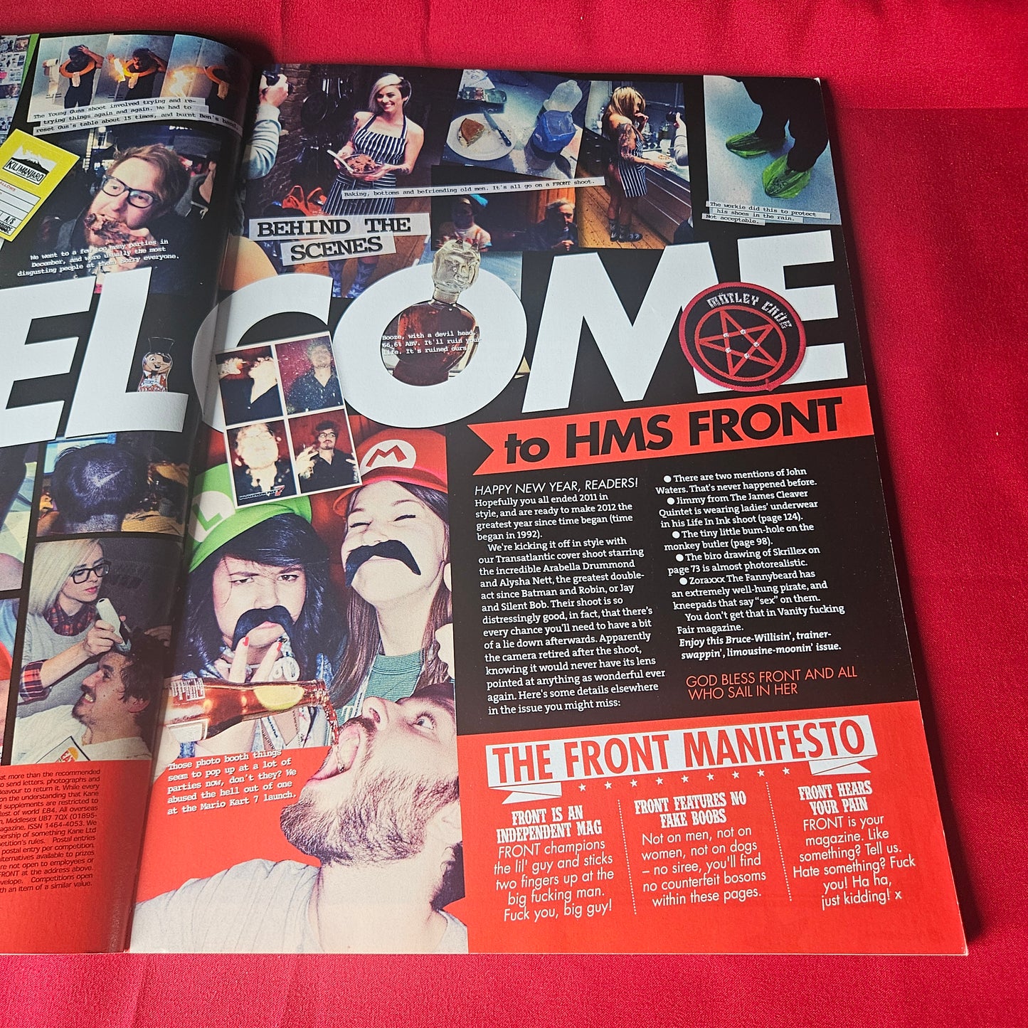 Front Magazine January 2012 Alysha Nett Arabella Young Guns Tommy Lee Lamb of God SKU 1481