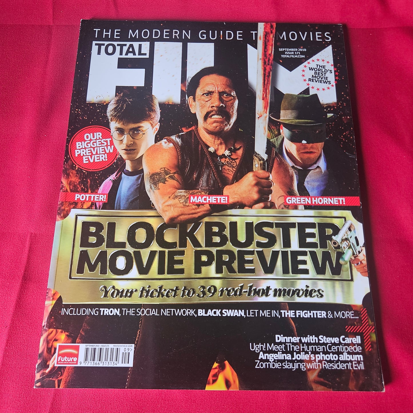 Total Film Magazine September 2010 Issue 171 Machete Harry Potter Green Hornet SKU 1482