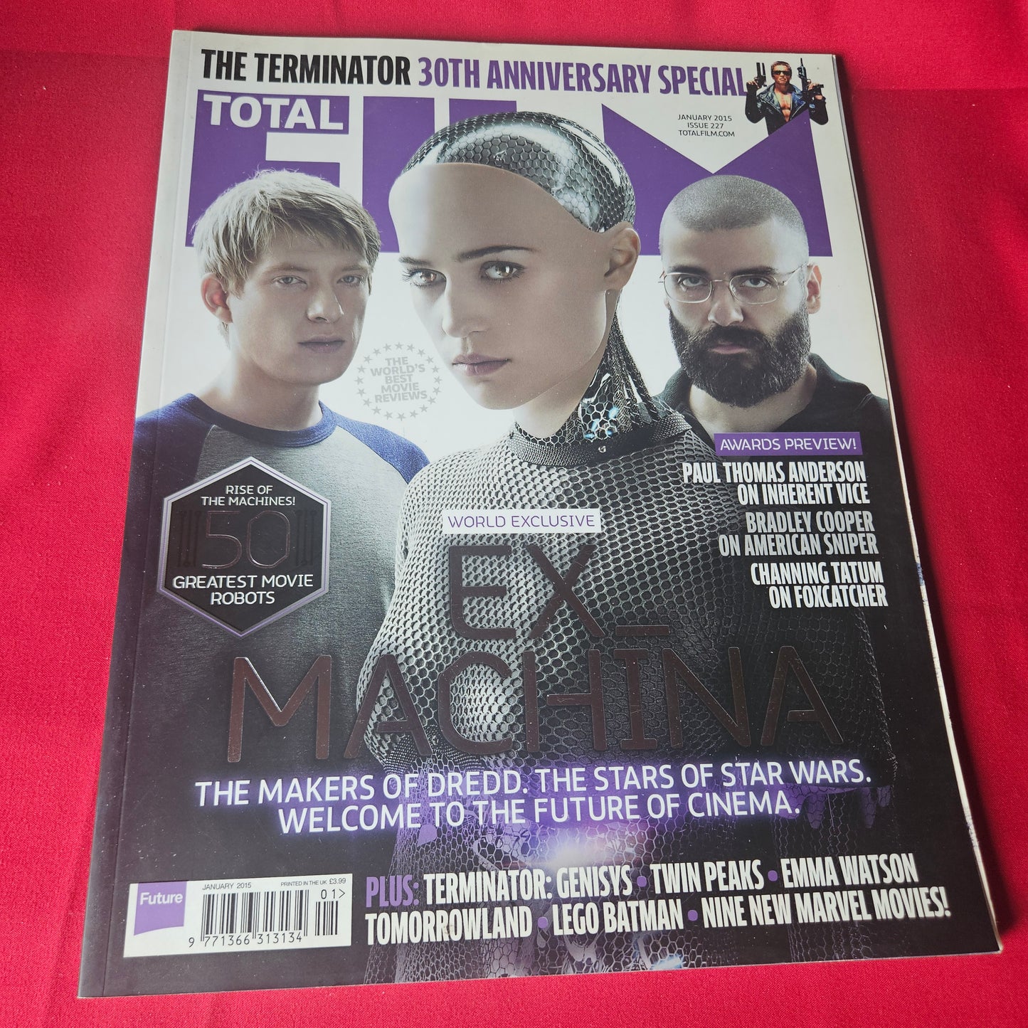 Total Film Magazine January 2015 Ex Machina Terminator Genisys Emma Watson SKU 1483