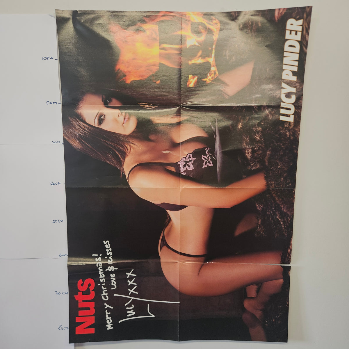Nuts Magazine Lucy Pinder Christmas Double Sided Fold-Out Poster BB002