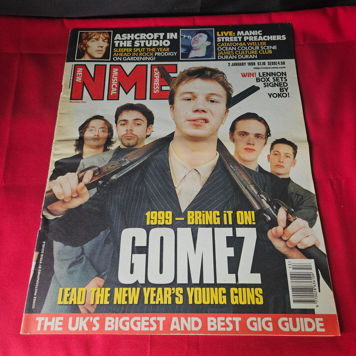 NME Magazine 2 January 1999 Gomez Richard Ashcroft Blur Oasis Manic Street Preachers NP001