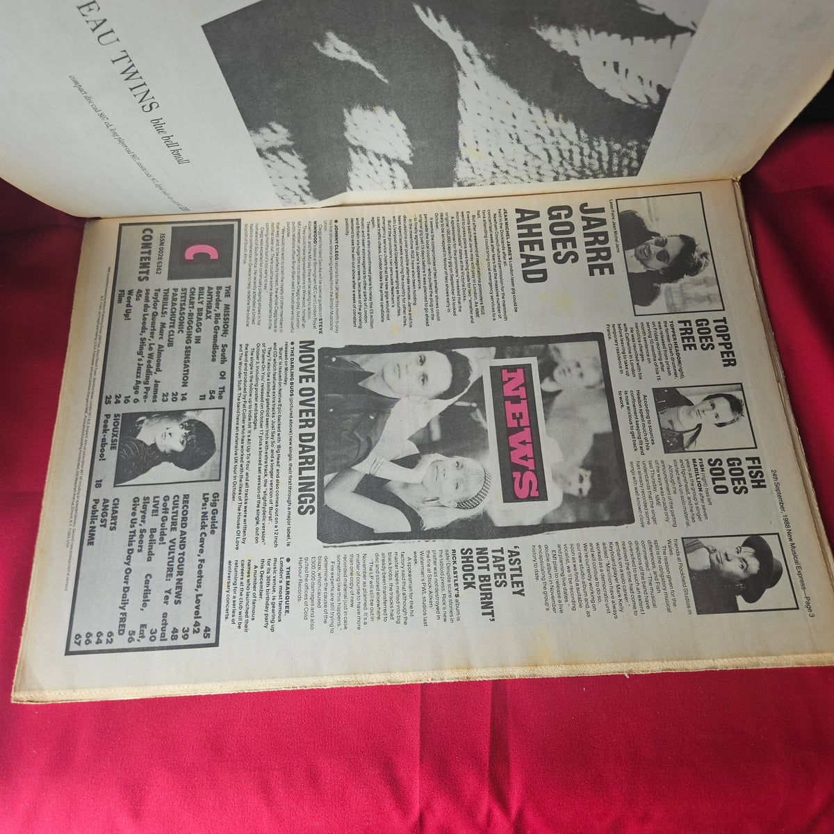NME Magazine 24 September 1988 The Mission Siouxsie and the Banshees Billy Bragg NP001