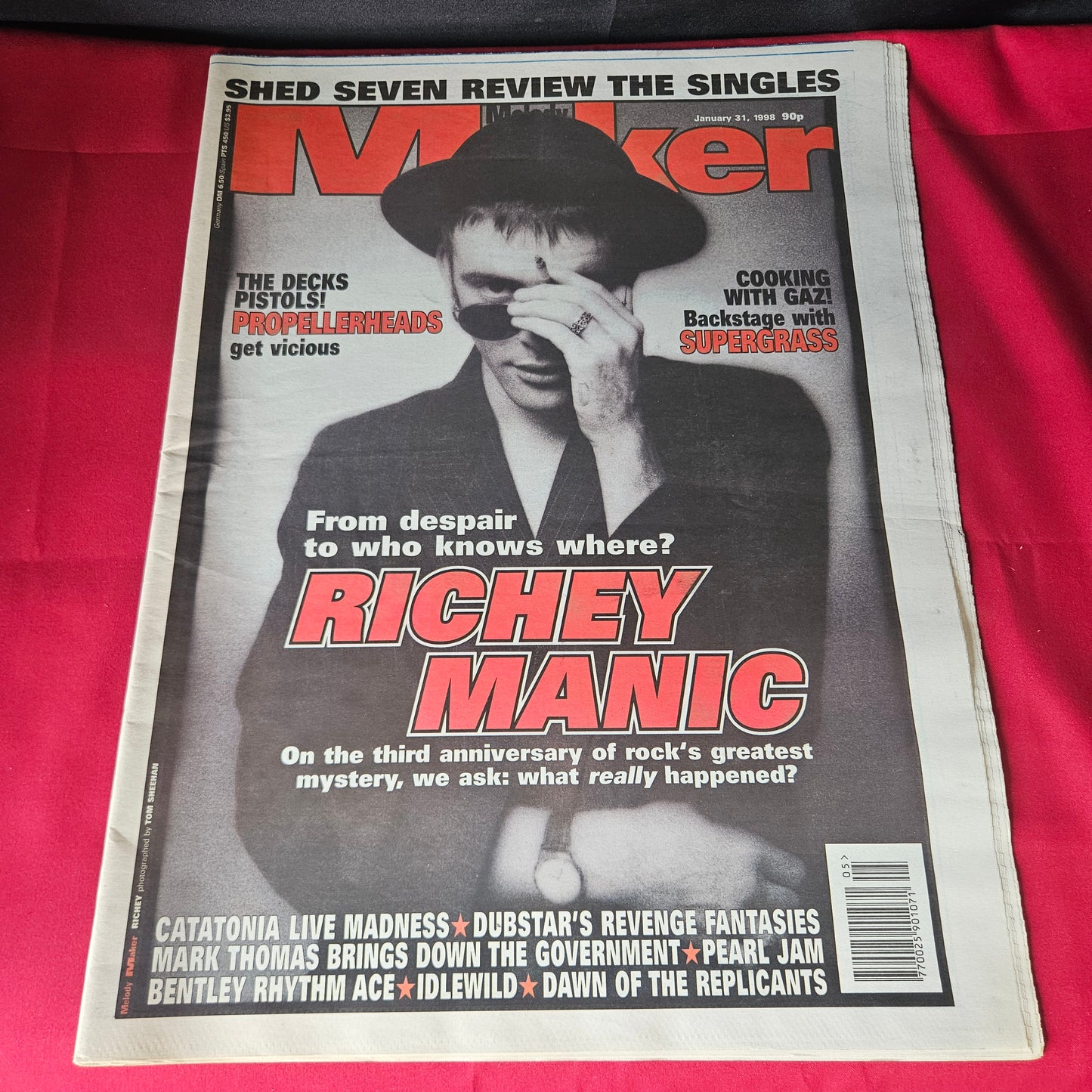 Melody Maker Magazine 31 January 1998 Richey Edwards Manic Street Preachers Supergrass NP003